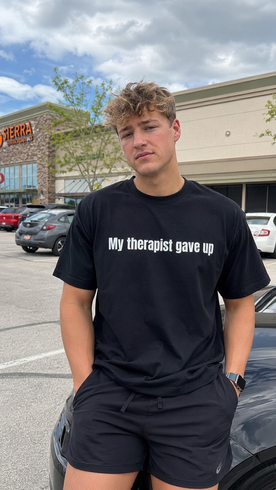 My Therapist Gave Up Shirt – Funny Dark Humor Graphic Tee