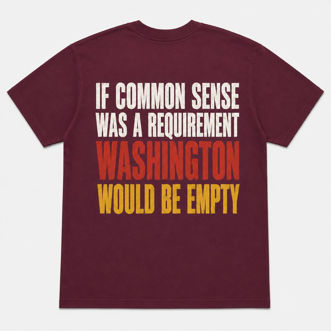 If Common Sense Was a Requirement Funny Political T-Shirt