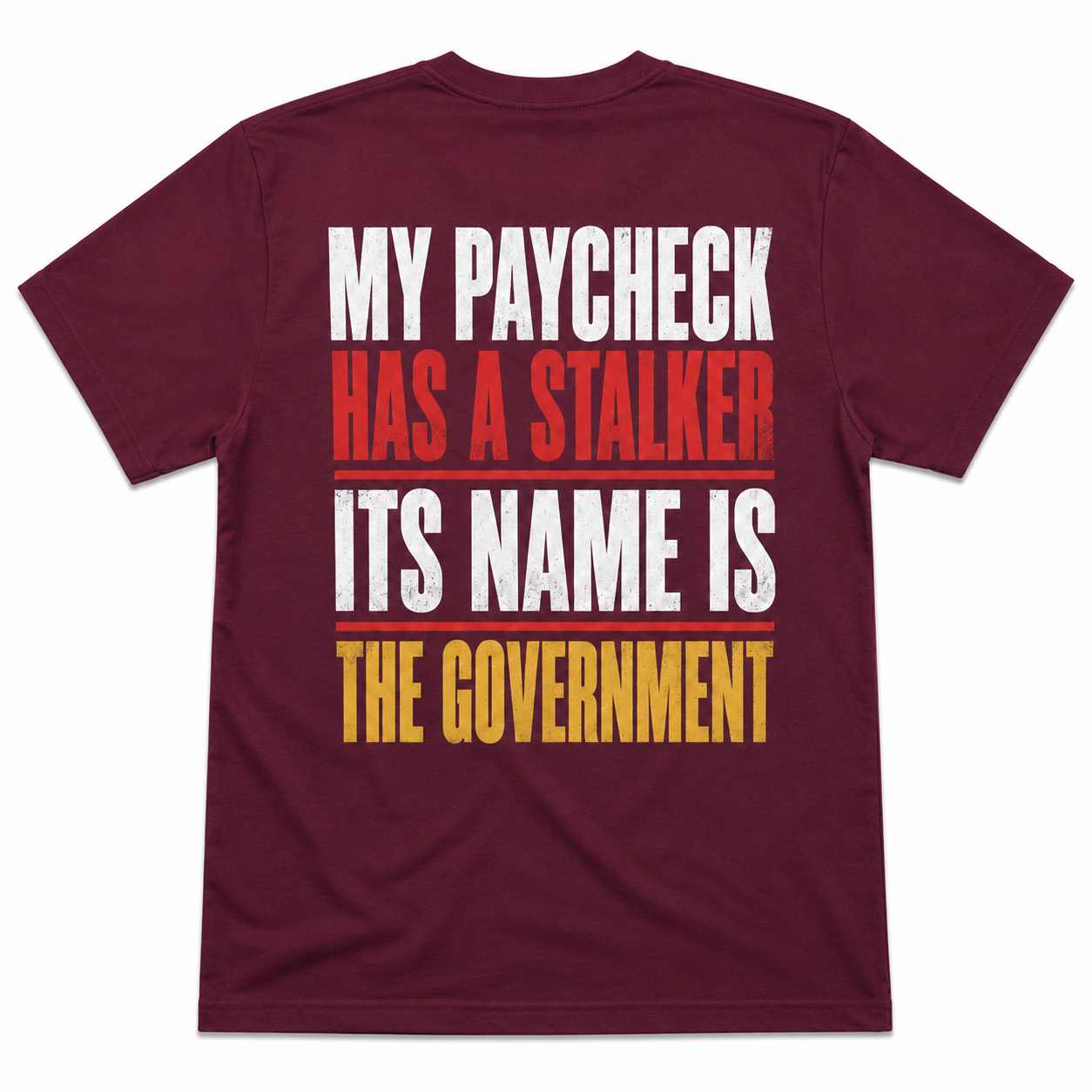 My Paycheck Has a Stalker Funny T-Shirt