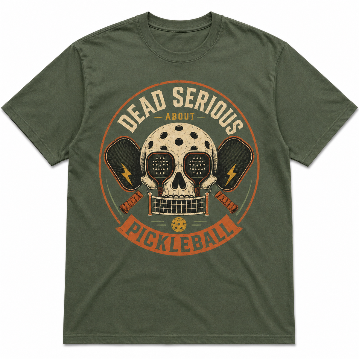 Dead Serious About Pickleball Skeleton Shirt