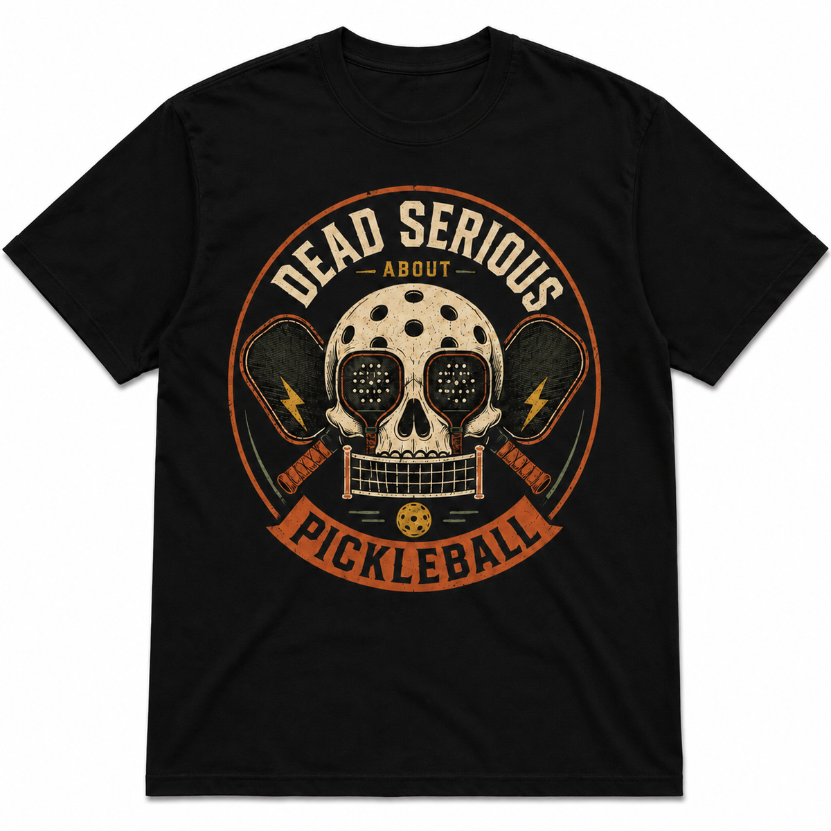 Dead Serious About Pickleball Skeleton Shirt