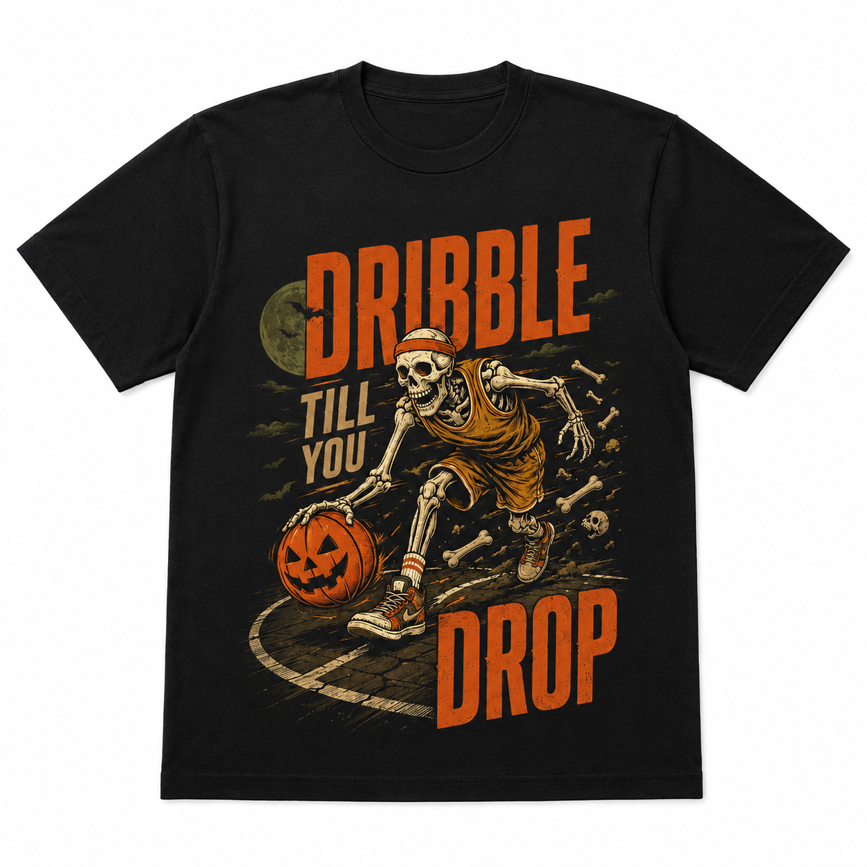 Dribble Till You Drop Basketball Halloween Shirt
