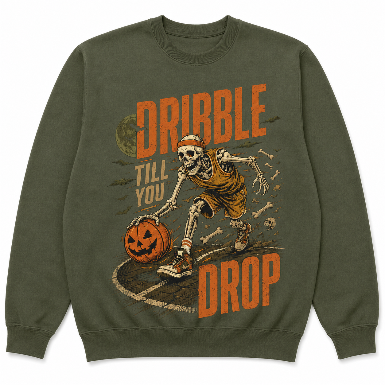 Dribble Till You Drop Basketball Halloween Shirt