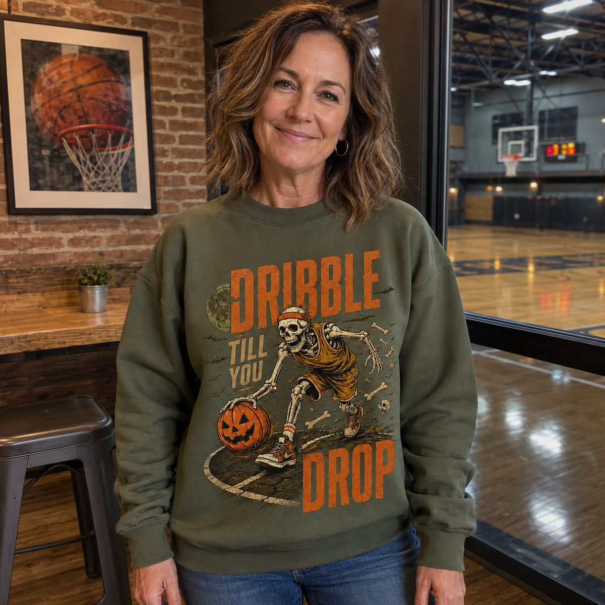 Dribble Till You Drop Basketball Halloween Shirt