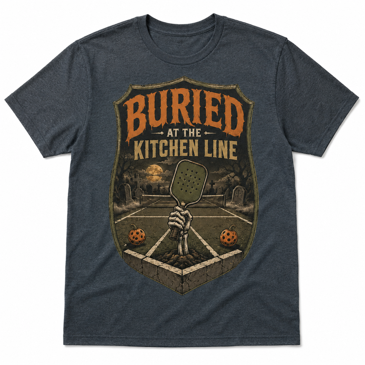 Buried at the Kitchen Line Pickleball Halloween Shirt