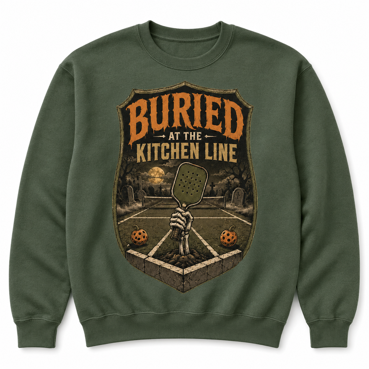 Buried at the Kitchen Line Pickleball Halloween Shirt