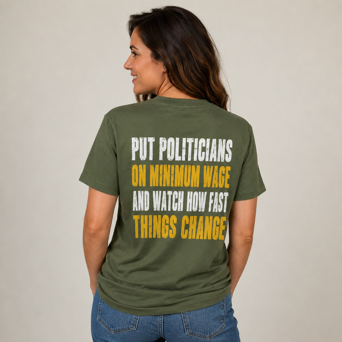 Put Politicians on Minimum Wage Funny T-Shirt