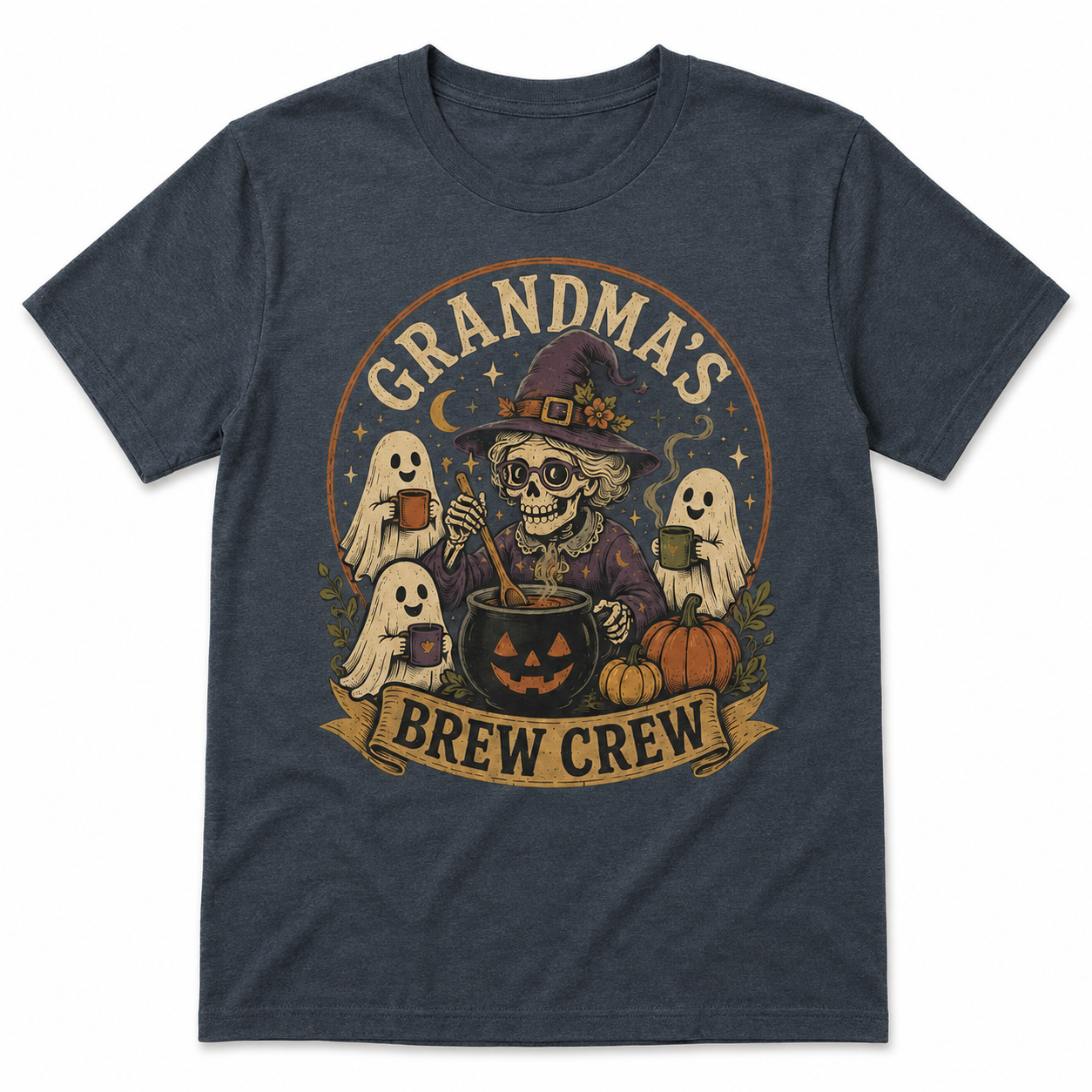 Grandma’s Brew Crew Halloween Witch Shirt
