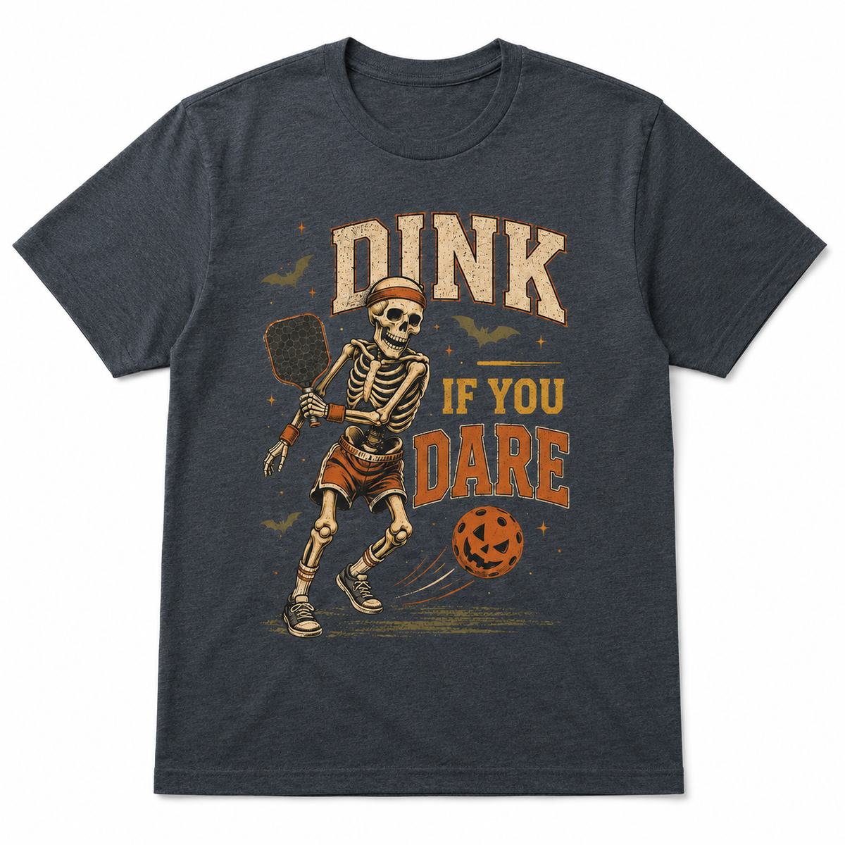Dink If You Dare Pickleball Halloween Skeleton Shirt