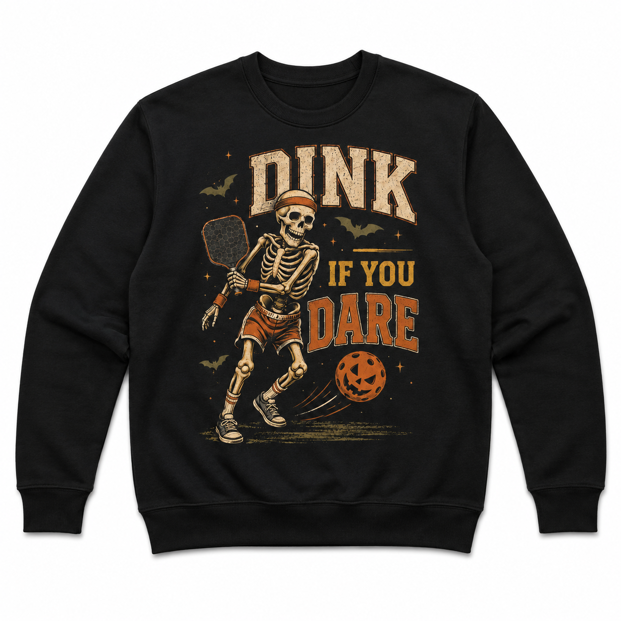 Dink If You Dare Pickleball Halloween Skeleton Shirt