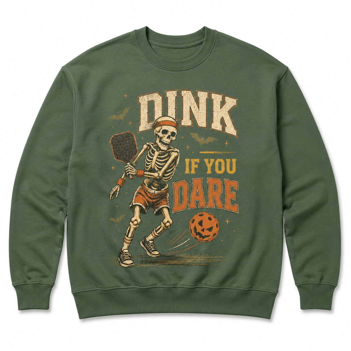 Dink If You Dare Pickleball Halloween Skeleton Shirt