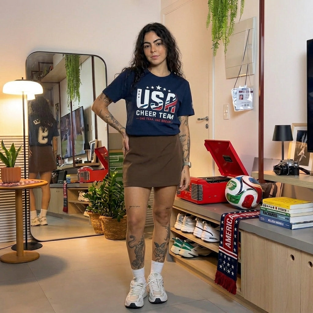 USA Fan Gear Combo – T-Shirt, Cap & Scarf