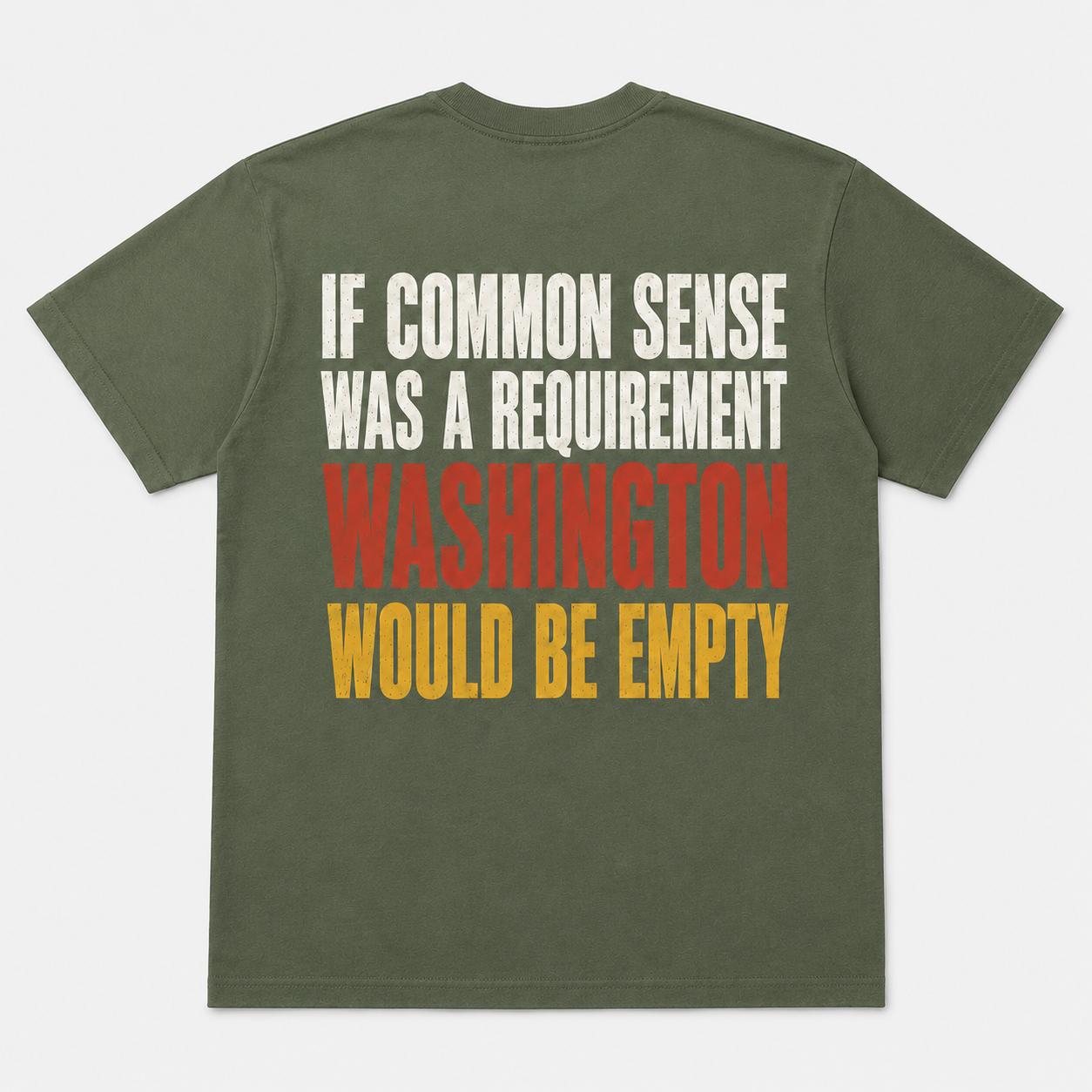 If Common Sense Was a Requirement Funny Political T-Shirt