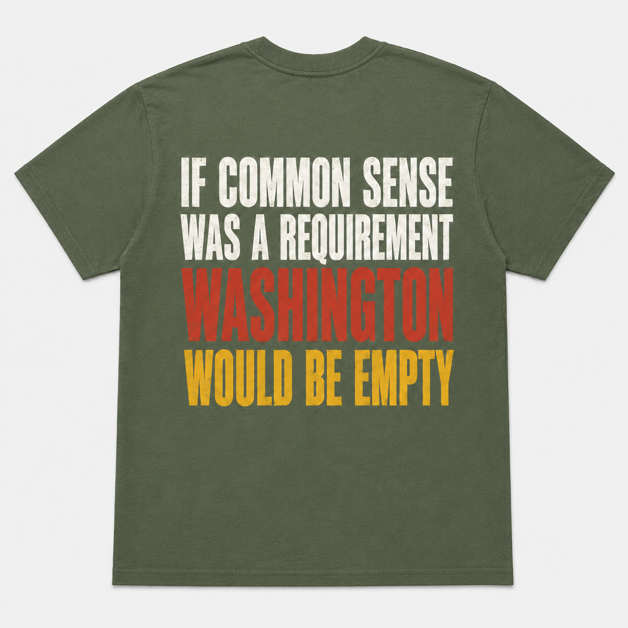 If Common Sense Was a Requirement Funny Political T-Shirt