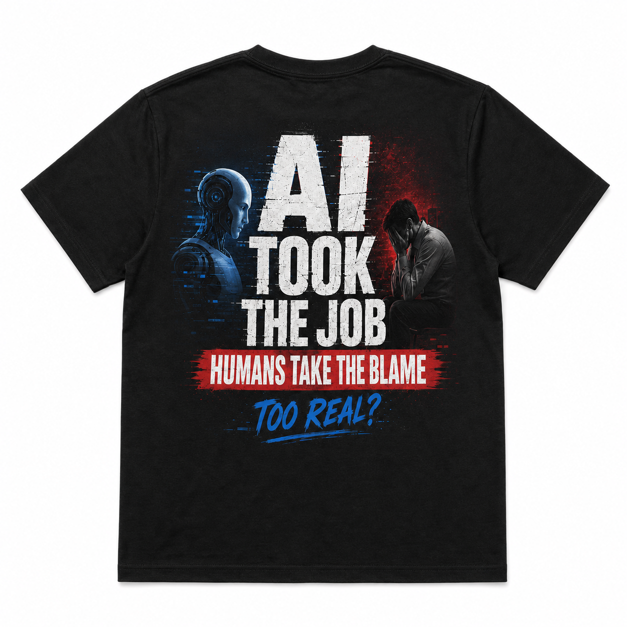 AI Took the Job Humans Take the Blame Funny AI T-Shirt