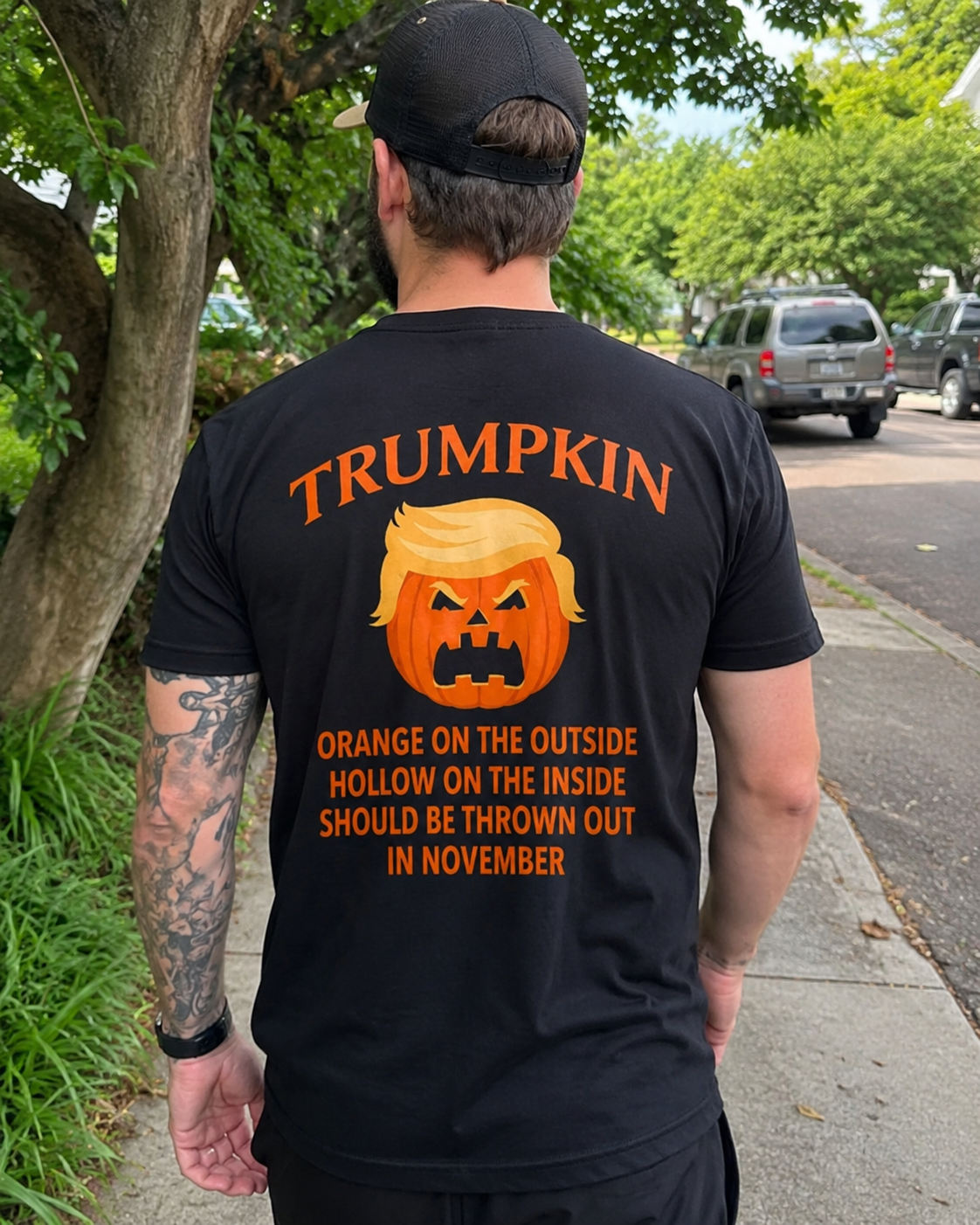 Trumpkin Anti-Trump Halloween Political T-Shirt