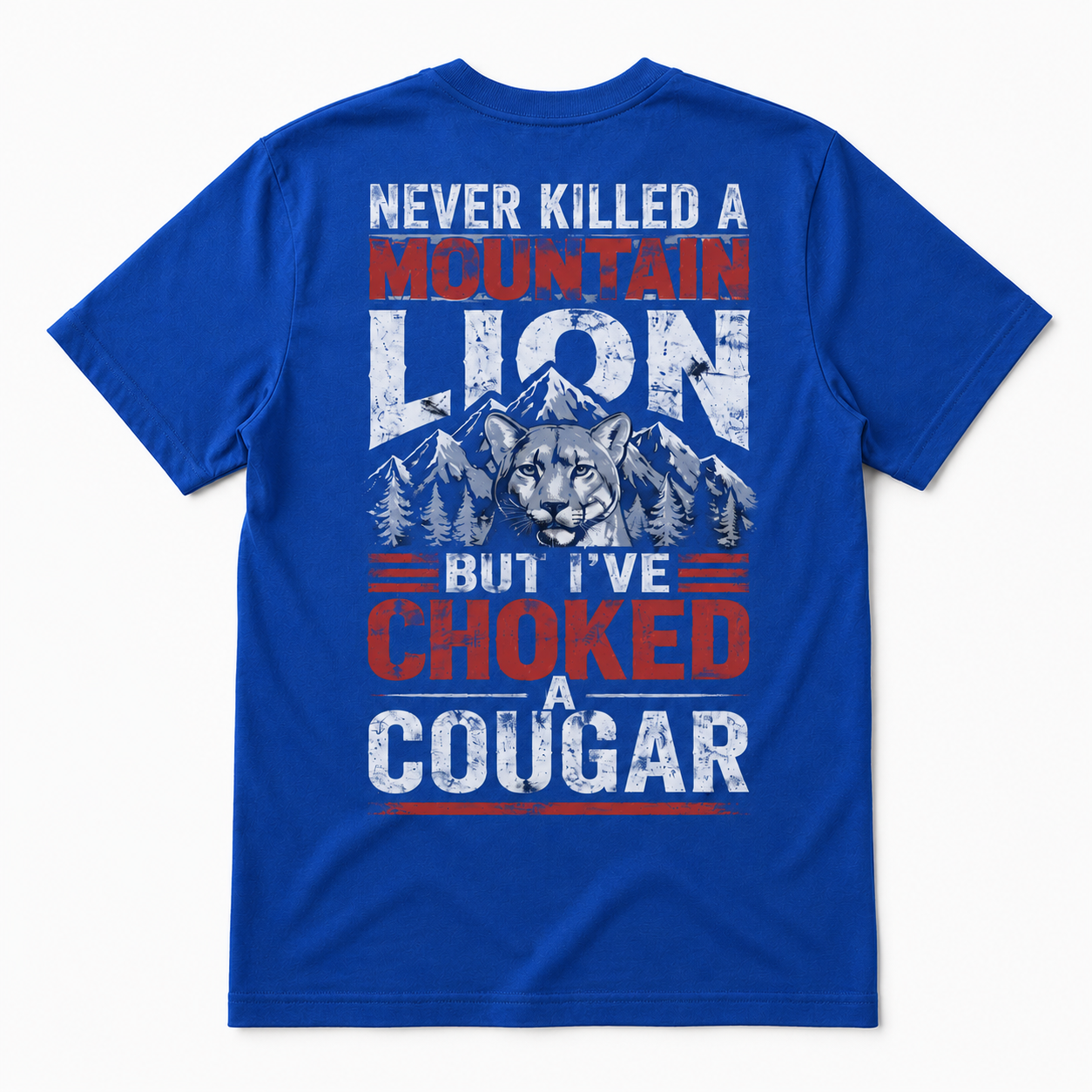 Choked a Cougar Funny Outdoor T-Shirt